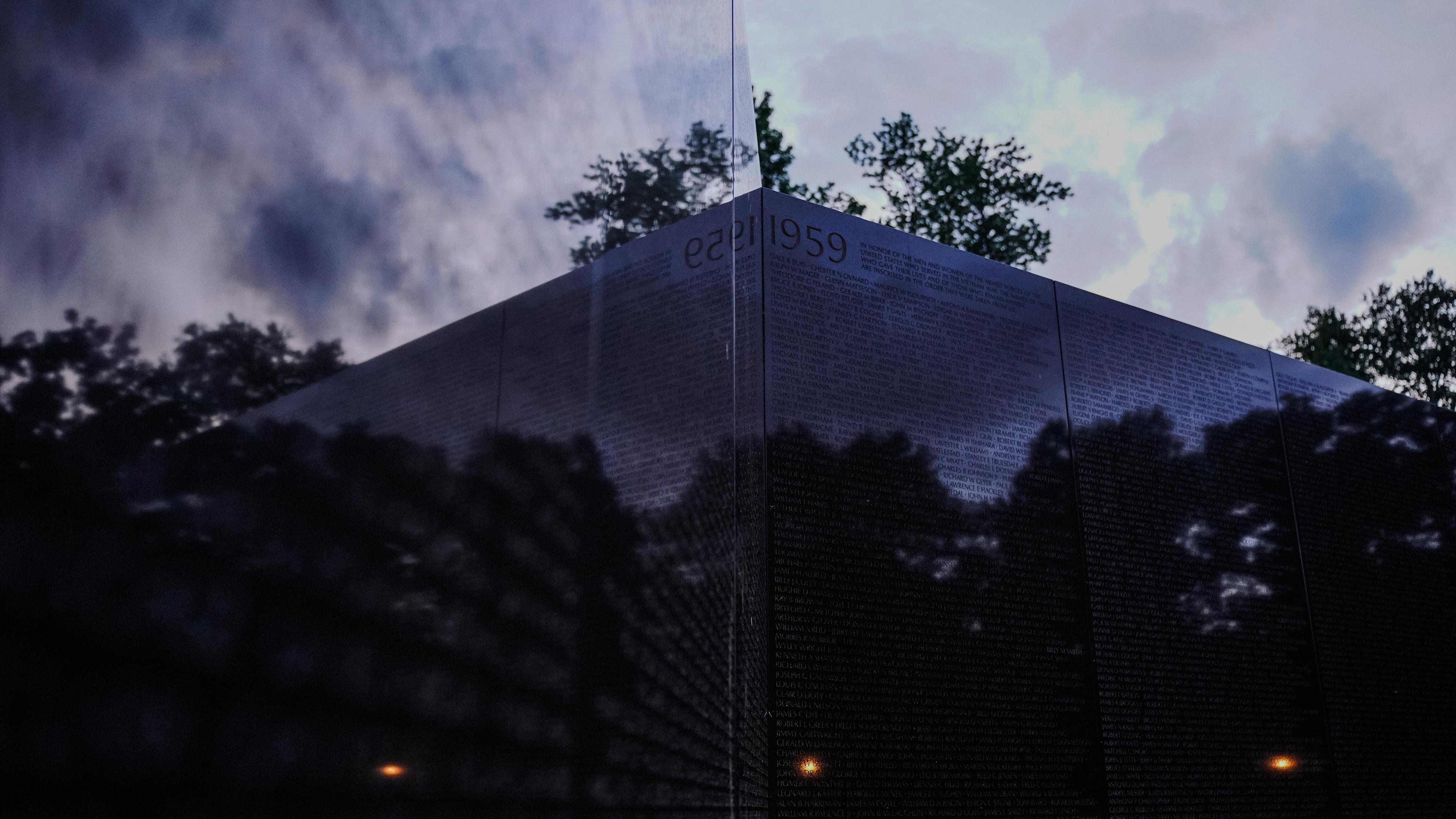 Corner of Memorial Wall